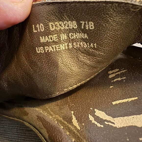 Cole Haan Women’s Size 7.5 Brown Leather Wedge Sandals Thong Flip Flop Air Comfo - Picture 6 of 8